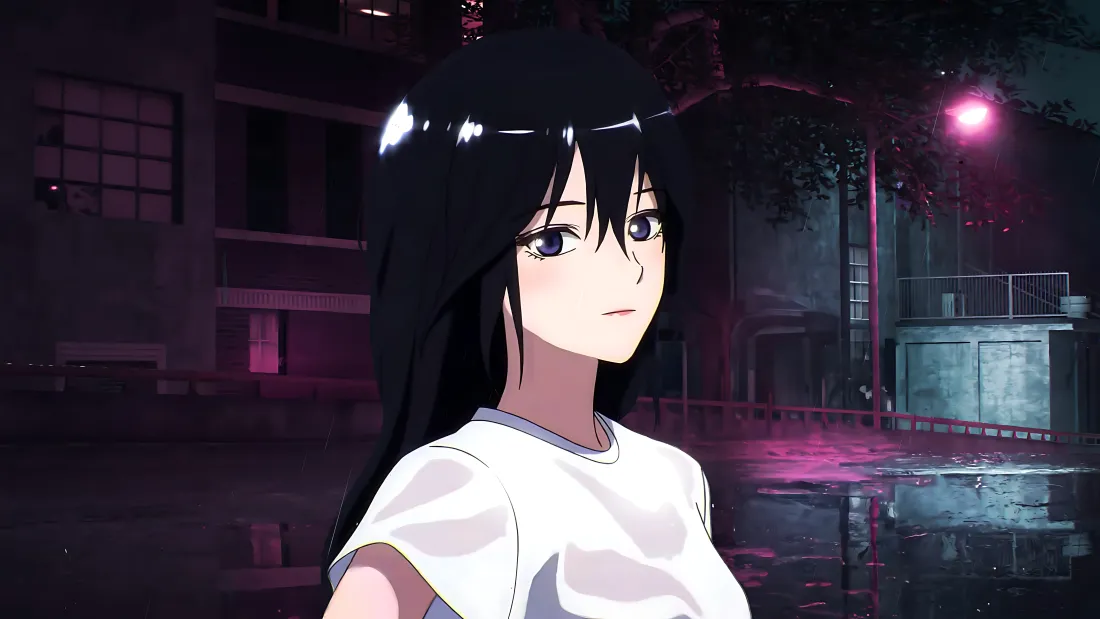 霓虹雨幕｜暗夜都市少女邂逅超清壁纸免费领